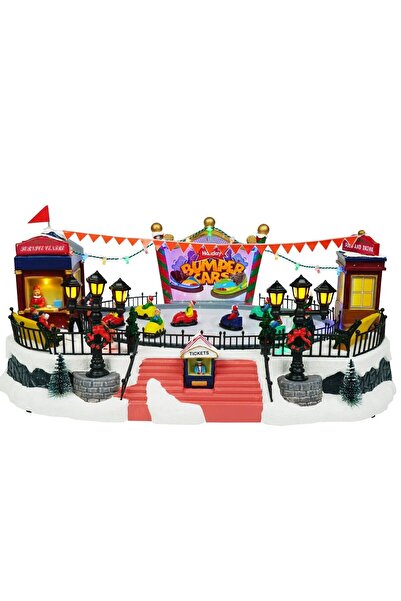 HOFF Decorațiune de Crăciun cu mașinuțe Hoff, 9 LED-uri, lumină multicoloră, ...