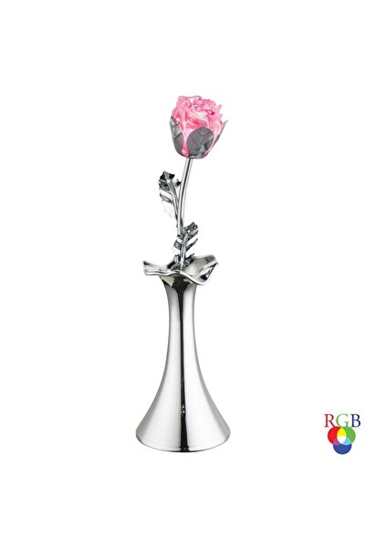 GLOBO Lampă de masă LED RGB Jimmy 28112, 0,06 W, vază cu floare, alimentată c...