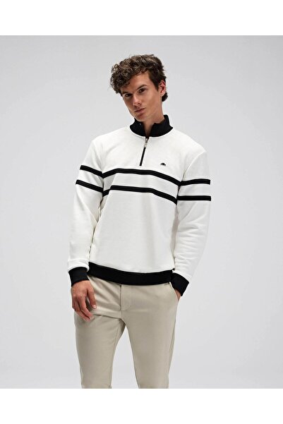 Ellesse Ανδρικό φούτερ EM619-OF Ανοιχτό λευκό