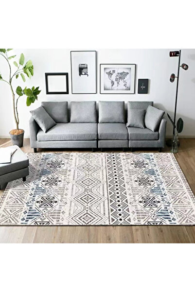 HayaBazaar Rectangular Soft Touch Multicolour Carpet ,Anti-Slip, Washable for Bedroom, Living Room