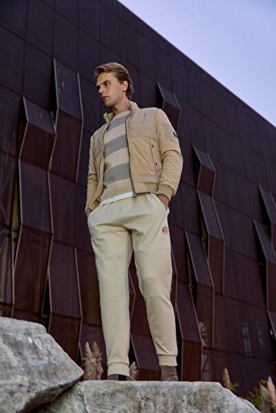 NCS Men's Crew Neck Knitwear 100% Cotton Beige 3774