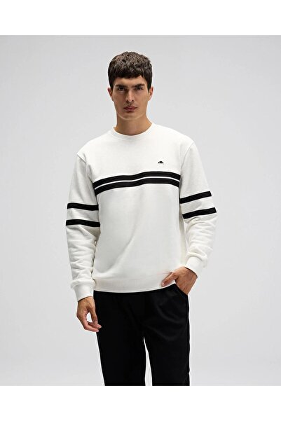 Ellesse Ανδρικό φούτερ EM618-OF Ανοιχτό λευκό