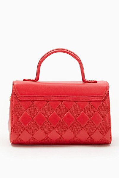 Levidor Red Checkerboard Pattern Shoulder Bag