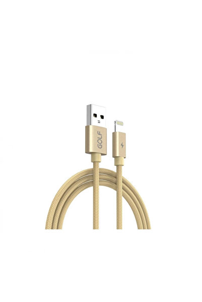 ART Cablu USB la Lightning Golf, Fast Charge, 5A, 1 metru, auriu