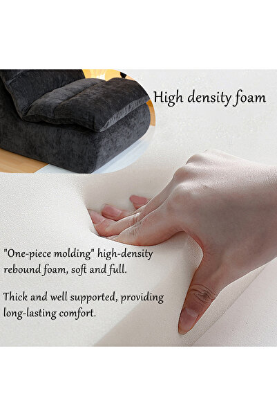 XINYUEMAIC Beanbag chair, high-density foam couch, chenille single chair, leisure chair reading chair