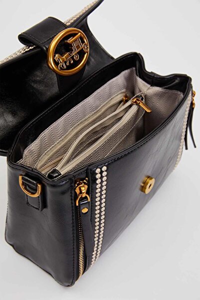Levidor Black Accessory Lockable Handbag