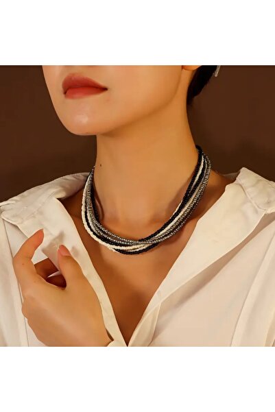 by Natalie 6 Sand Bead Necklaces, 6 Pieces Individually, Whether Worn Togethe...