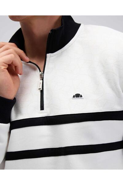 Ellesse Ανδρικό φούτερ EM619-OF Ανοιχτό λευκό