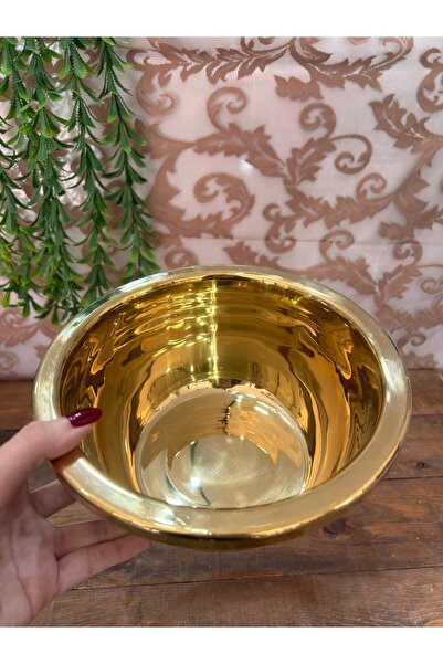 Bahar Home Gold Salad Bowl 20 cm