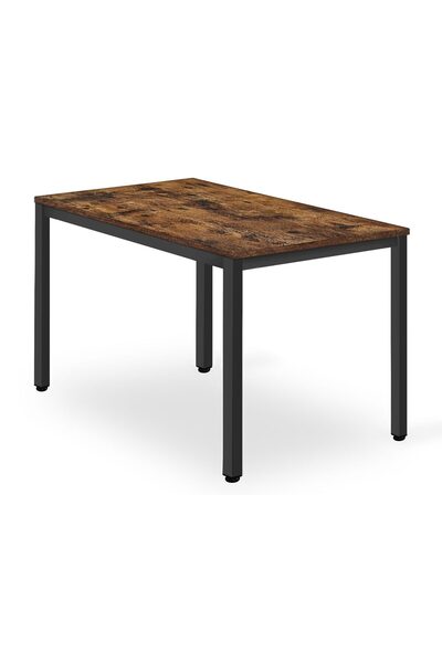 Artool Masă de sufragerie/living, Artool, PAL, metal, maro rustic și negru, 120x60x75 cm