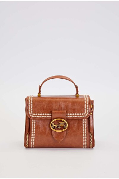 Levidor Camel Accessory Lockable Handbag