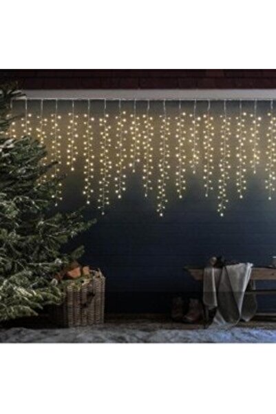 HOFF Christmas Icicle Lights, 756 microLEDs, Cool White, 3 x 0.8 m, IP44