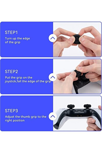 GeekShare Thumb Grip Caps for PS5/PS4/Switch Pro Controller - 3 Pairs (6pcs)