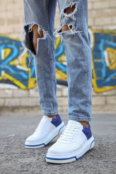 Ekince Mn075 - Cbt Signature Men's Shoes White / Sax Blue