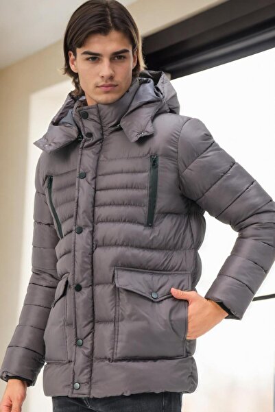 Dewberry M8657 Men's Coat-Anthracite-1