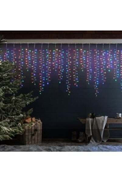 HOFF Christmas Icicle Lights, 756 microLEDs, Cool White, 3 x 0.8 m, IP44