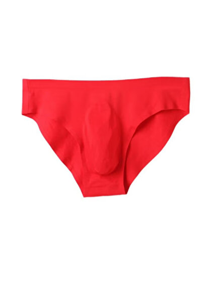 Generic شورت قصير منخفض الخصر على شكل حرف U - أحمر، مقاس L