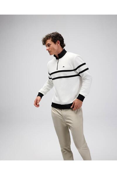 Ellesse Ανδρικό φούτερ EM619-OF Ανοιχτό λευκό