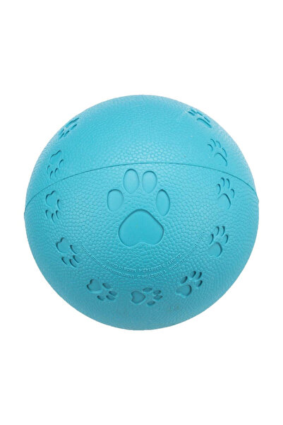 Trixie Jucărie pentru câini, minge de cauciuc, cu sunet, 9 cm, albastru petrol, 34863