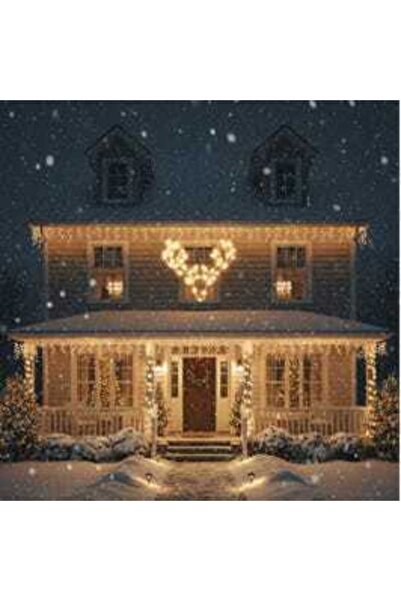 AHS Christmas garland, G 9-10-200 AHS, green, snowy look, 2.7 meters