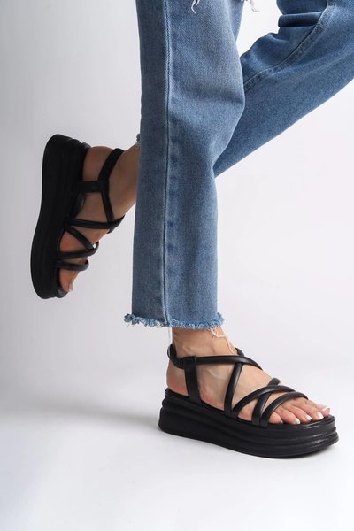 Joy Ayakkabı BELLA Жіночі сандалі з ортопедичною підошвою та еластичною стріч...