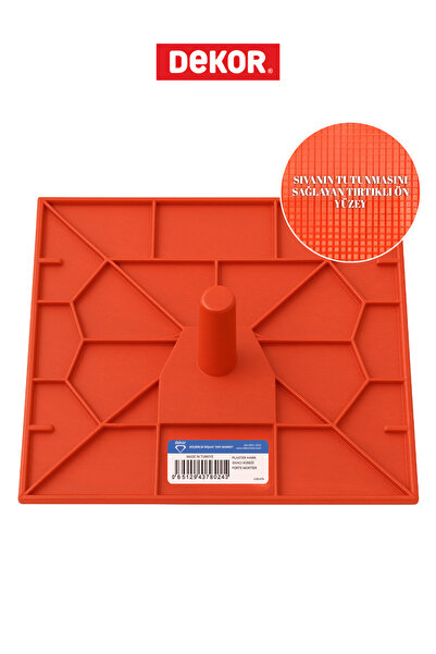 Dekor 076 Profesyonel Sıvacı Küreği Plastik 36x44 Cm | Kauçuk Ergonomik Saplı...