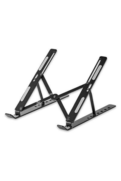 TEGRILO حامل كمبيوتر محمول للمكتب قابل للتعديل ومريح ومحمول من الألومنيوم مقاس 9-15.6 بوصة (أسود)