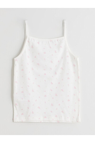 LC Waikiki İzr New Season Square Neck Girls' Tank Top