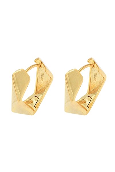 Bijuteria SORELLY Gold-Plated Silver Earrings with Geometric Link Design