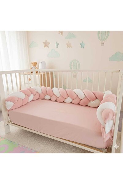 Baby Étoile Beşik Örgü Kenar Korumalık ---- Kadife kumaş