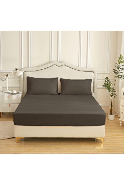 Donetella Fitted Sheet Set – 200x200 cm Super King Size, 1 Sheet + 2 Pillowca...