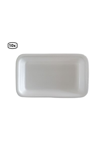 Erze Ambalaj Erze 1000 cc Kullan-At Dikdörtgen Yiyecek Tabağı Kapaksız 23x14 cm