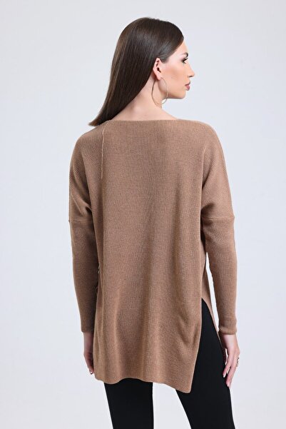 Moda Days Women's V-Neck Batwing Sleeve Knitwear Blouse Standard Size