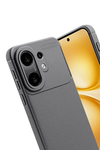 Genel Markalar LitaeTrend Vivo X200 FE Auto Focus Karbon Kapak -Gri