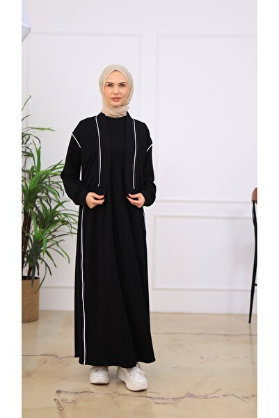 ARJİN MODA Syon Jileli Pamuklu Elbise Ceket Jile Takım