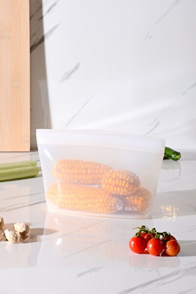 Le murano Lush Air Tight Ziplock Silicone Storage Bag 1000 ml | Transparent