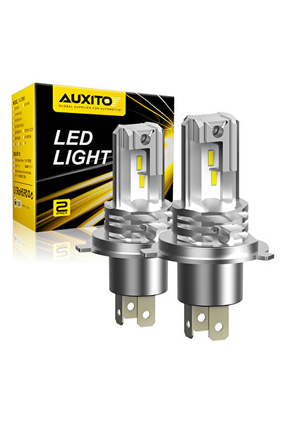 AUXITO Set de 2 becuri LED H4, 6500K, 12000 lm, fără cablu sau ventilator