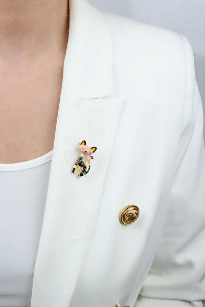 Liveyn Design Kedi Figür Broş