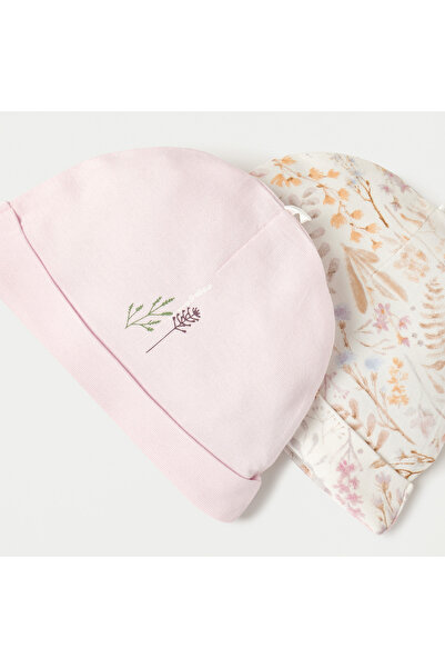 Juniors Leaf Print Cap - Set of 2