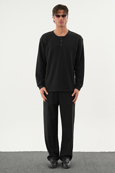 Redline Taren Oversized Men's Winter Buttoned Sweatshirt