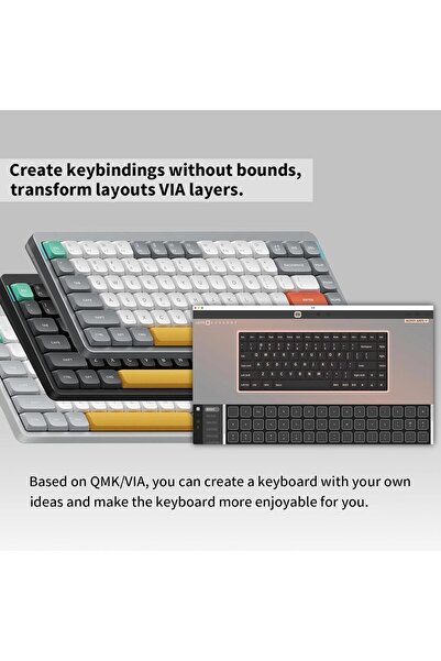 NuPhy Air75 V2 75% Wireless Mechanical Keyboard - Gateron Red (Black)