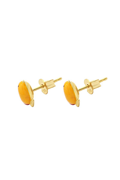 Bijuteria SORELLY 14k Gold Children's Earrings with Chain