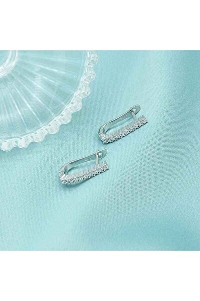 Bijuteria SORELLY Silver Tennis Earrings with Zirconia Stones