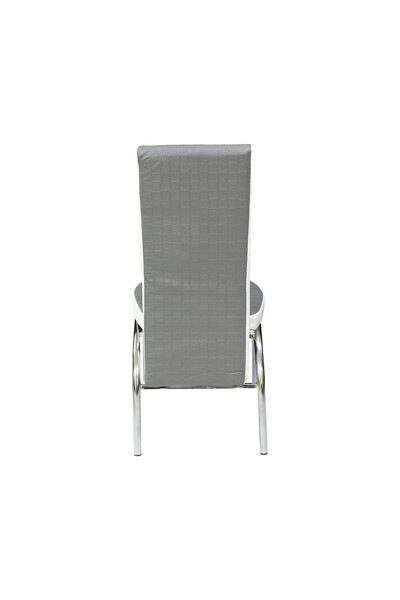 ARTA DOOR Star Chairs Grey - White Eco-Leather, - Modern, HoReCa, Kitchen, Living Room, Office