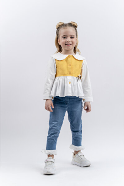 Micii Ștrumfi Set Karina din 2 piese - Cămașă și pantaloni de blugi (Ștrumfii...