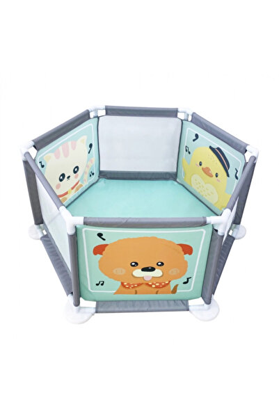 Krista Pătuț pentru bebeluși, albastru cu imprimeu animal