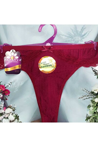 Papatya %100 Bambu Dantelli Tanga Külot