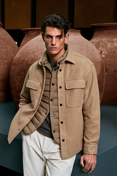 Lufian Andre Men's Jacket Camel Hair (112120261)