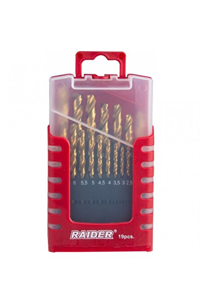 Raider Set de 19 burghie HSS+TiN Ø 1,0–10,0 mm