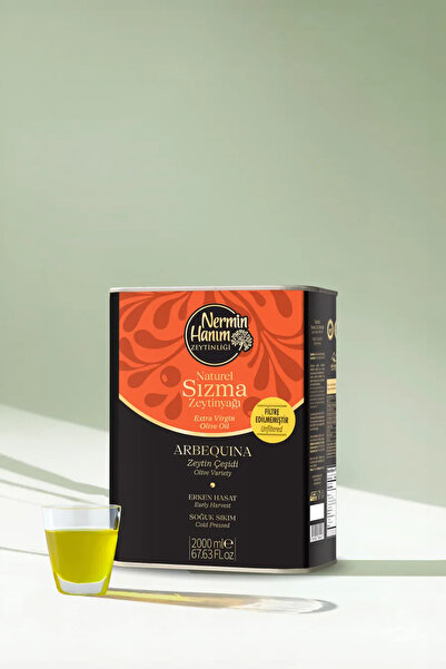 Nermin Hanım Zeytinliği Arbequina - Filtresiz Erken Hasat Soğuk Sıkım Zeytiny...